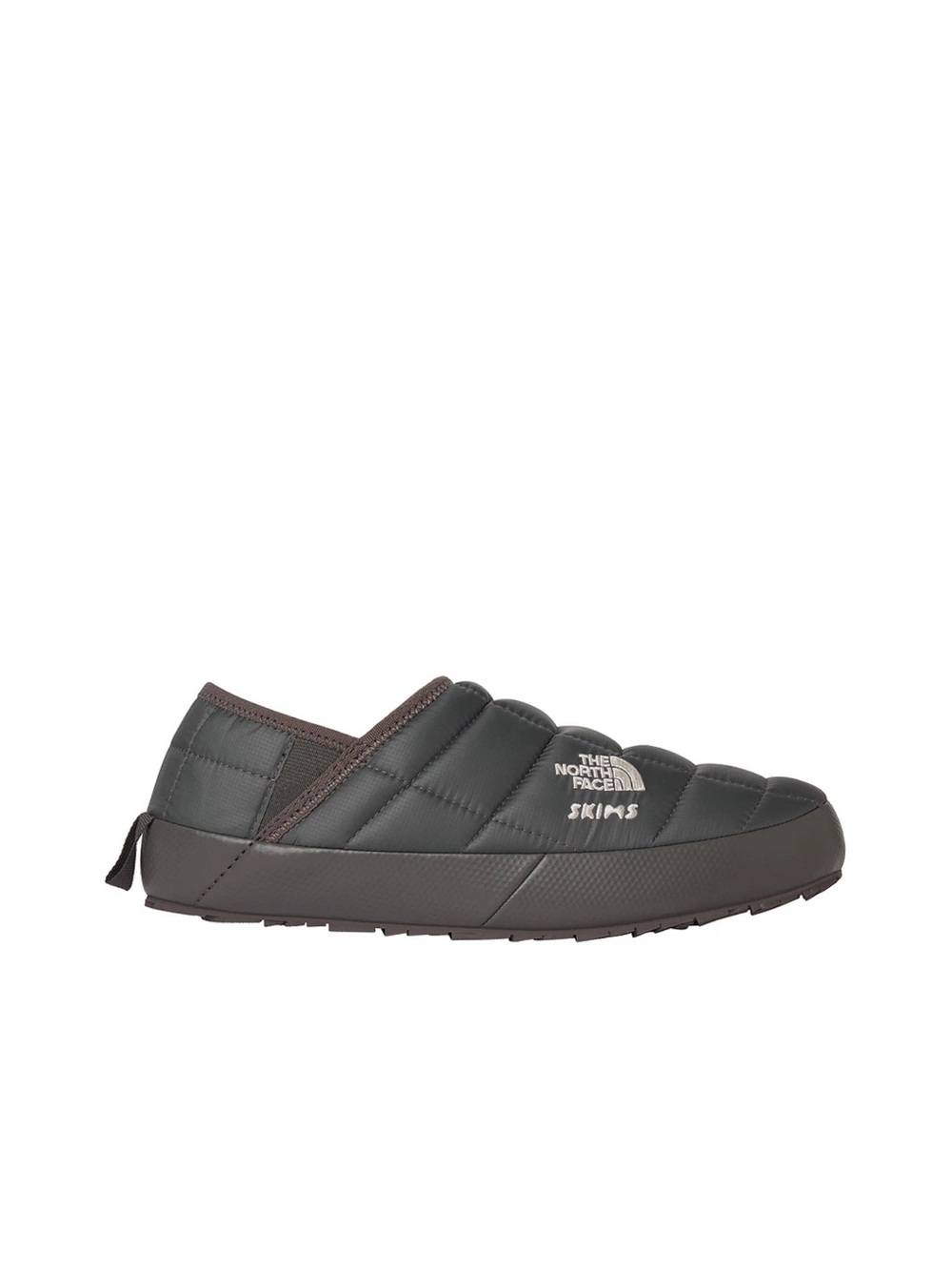 The North Face Women's Quilted Slip-On Ankle Booties — Dark Gray Brown